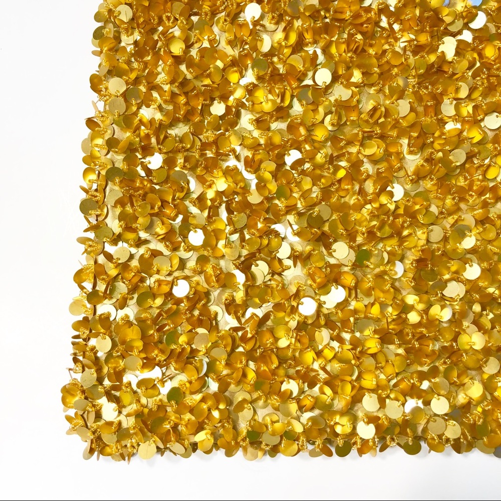 Large Gold Sequin Purse